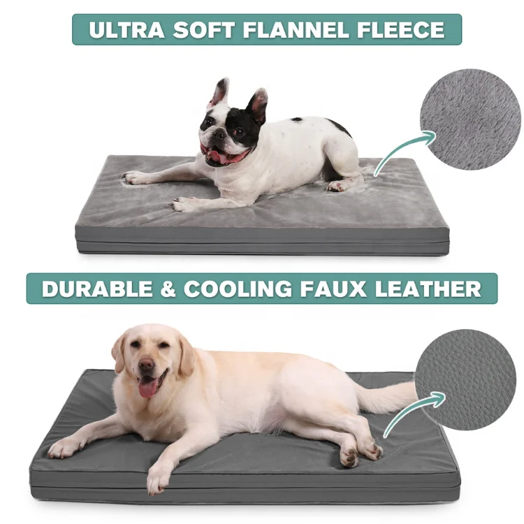 Eaynon Custom Waterproof Bidirectional Availability Egg Sponge Foam Orthopedic Polyester Durable Was Hable Dog Bed For Pet