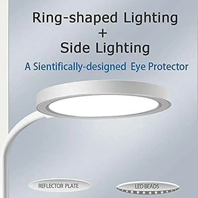 Table Lamps USB Charging 9 Lighting Modes Cute Desk Lamp LED Home Flexible Gooseneck Pen Holder Rechargeable Touch Control