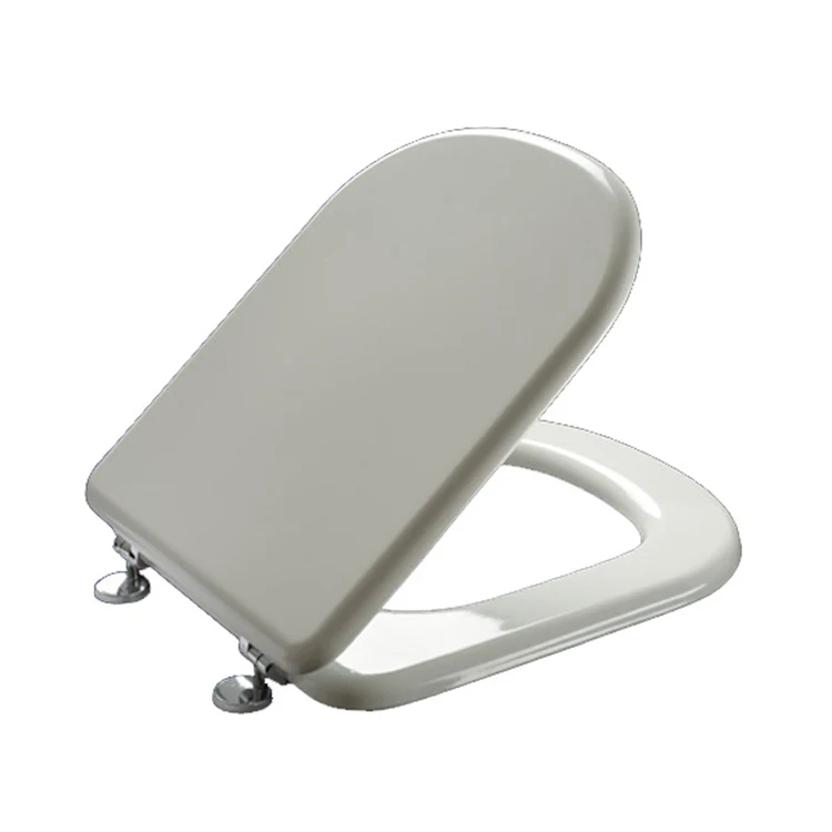 SANIPRO OVU Type Household Thickened PP Plastic Slow Drop Sitting Toilet Lid Universal Toilet Seat Cover for Bathroom