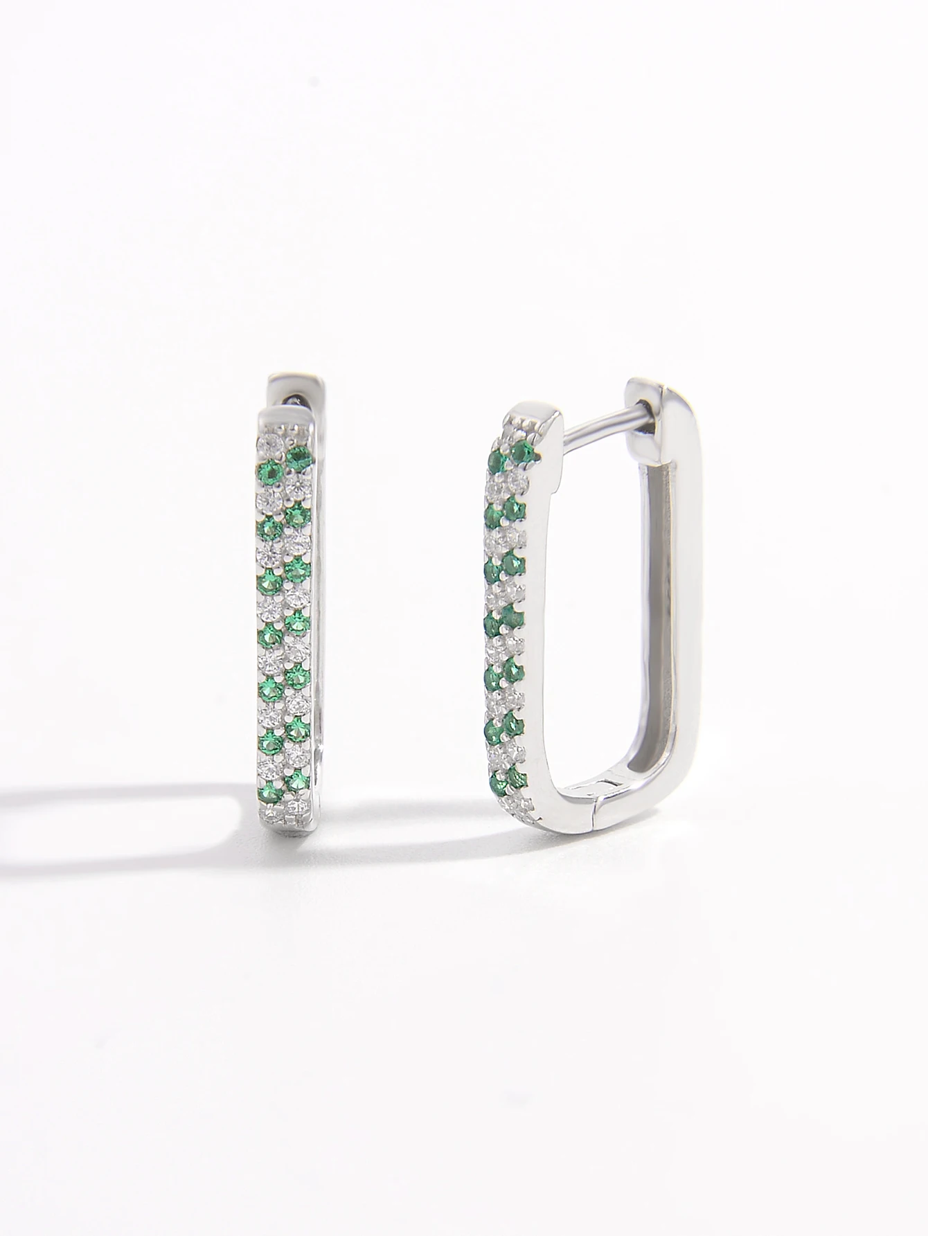 Dainty Minimalist 925 Sterling Silver Oval Huggies Hoop Earrings Fine Jewelry Women Earrings For Women Cute Girls