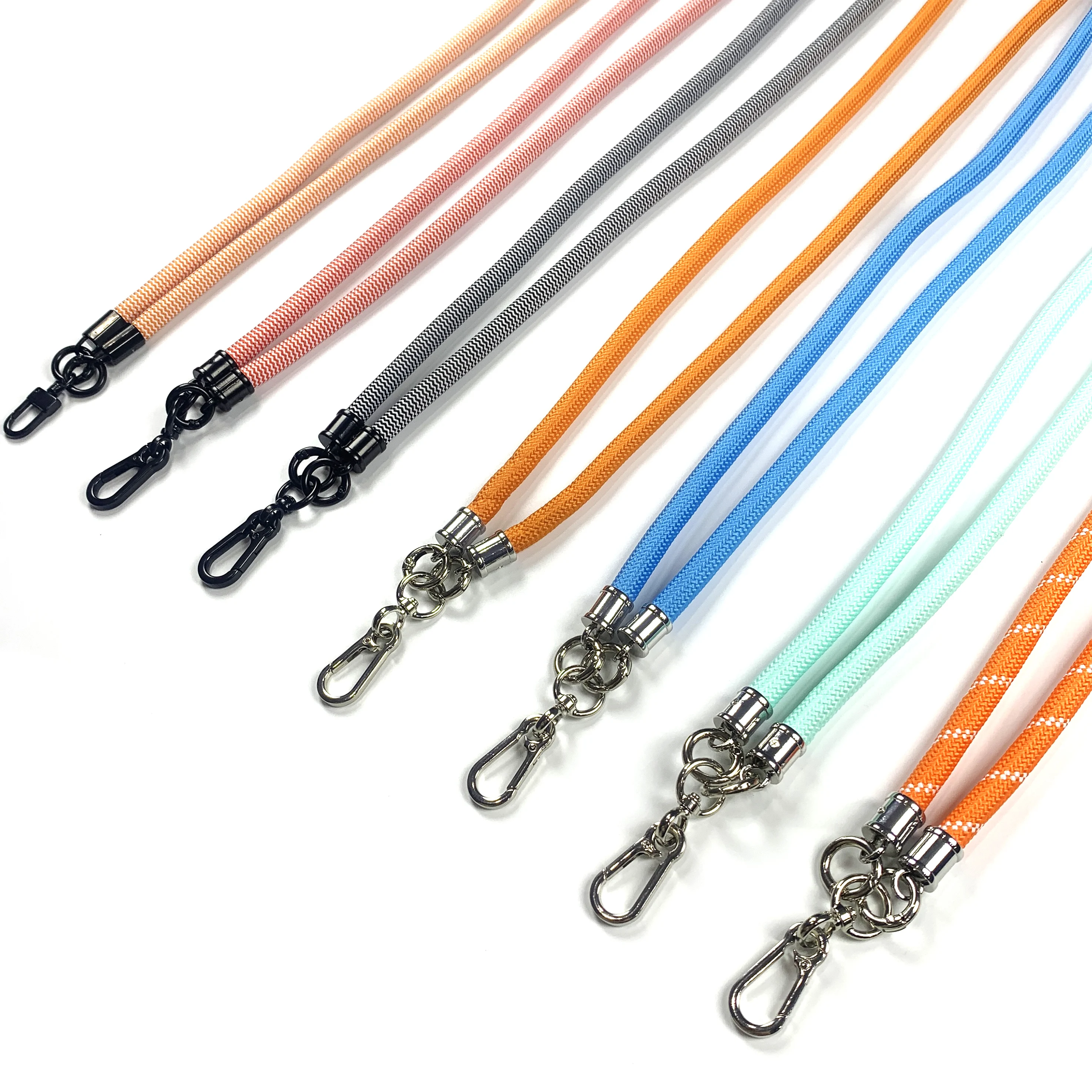 Side Corn Fibre 40cm Pu Black Plain Cruise Tactical Logo Virgin Mary With Charger Thumb Hook Dye Sublimation Lanyards