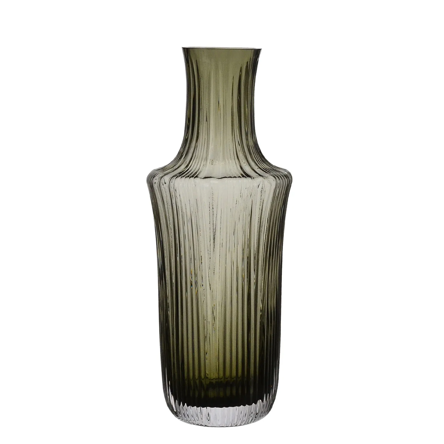 Samyo Luxury vintage Ribbed grey colored Red Wine Decanter Crystal Glass Decanter for Restaurant Hotel Bar