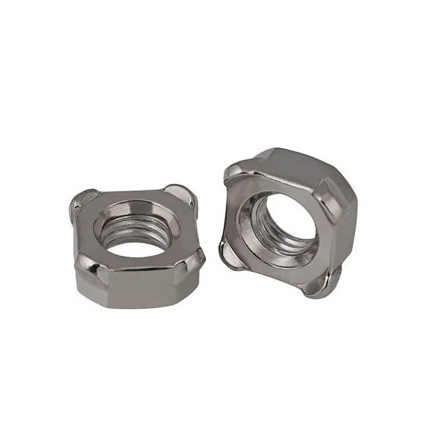 DIN928 M6 M8 carbon steel square insert weld locking M4 projection spot nut with bolt