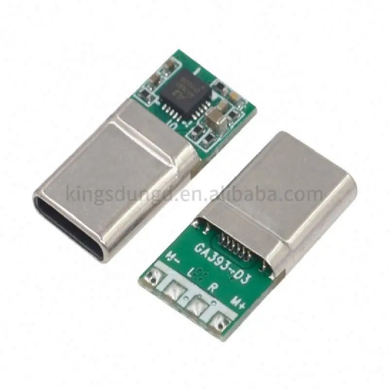 100W 5A USB TYPE-C decoy PD 2.0 3.0 male TO 5V 12V 15V 20V DC trigger Adapter CABLE charge Charging Module