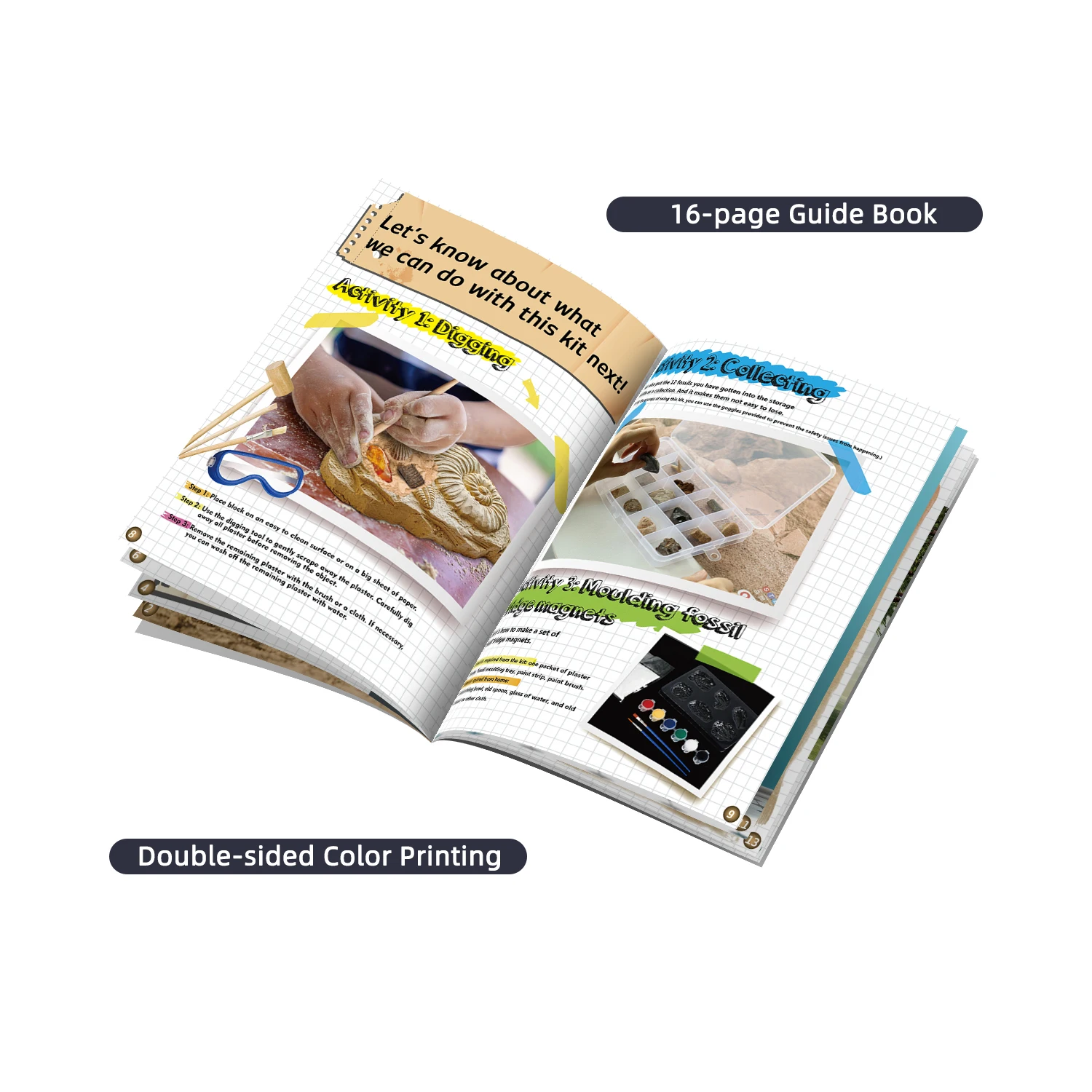 Kids Art  Learning Resources Educational Toys Non-toxic Drawing Art Craft And DIY Toy Education Gift Dinosaur Fossil Digging Toy