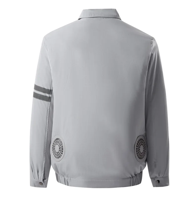 ANSZKTN Wholesale custom Sun-proof Clothing Men Jacket Coat Turn-Down Collar Air conditioner Clothes with reflective stripe