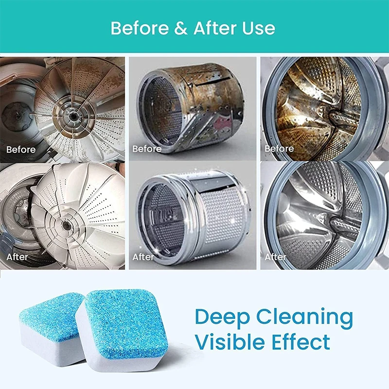 Superior Materials High Powerful Automatic Washing Machine Cleaner Tablets