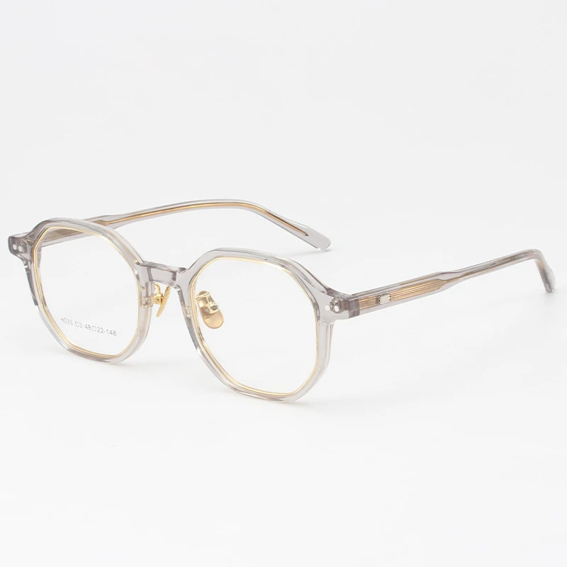 Eyeglasses Frames 2023 Fashion Round Optical Frames For Men Women Acetate Glasses Top Quality