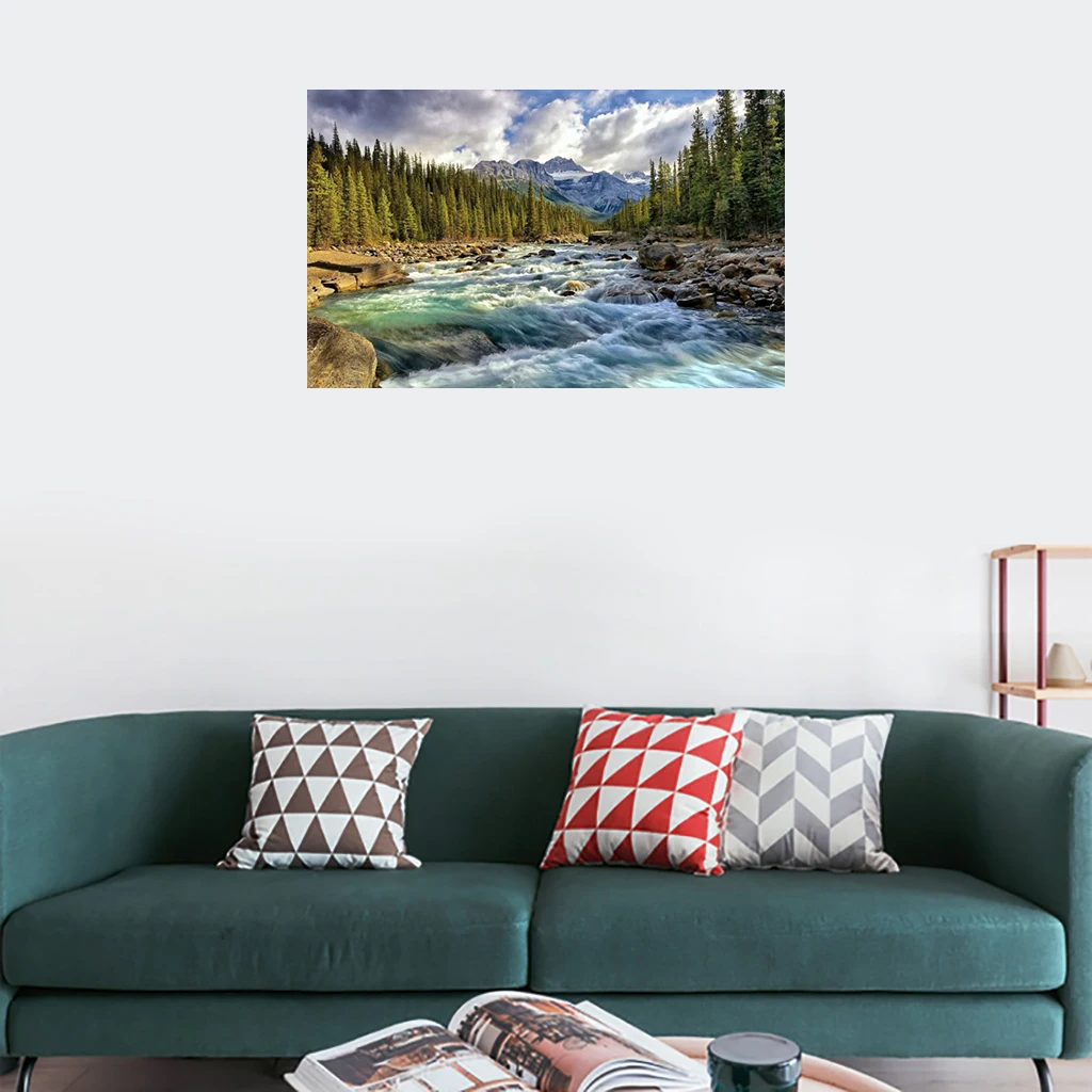Dropshipping Porch Decorative 3d Picture On Canvas Colorful Landscape For Living Bedroom Wall Decoration Diamond Painting