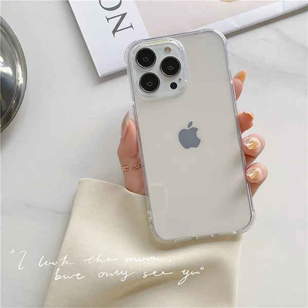 transpar mobile phone protection case is suitable for Apple mobile phone case