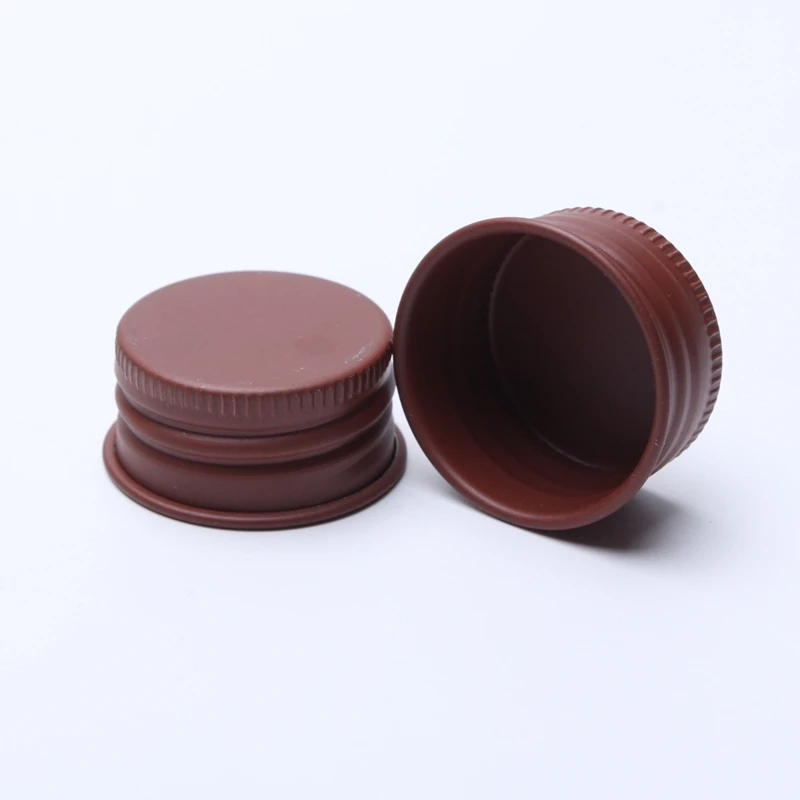 Exquisite Design GPI 20/400 24/400 28/400 Silver Metal Lids Gold Aluminum Screw Covers For Boston Round Glass Bottles