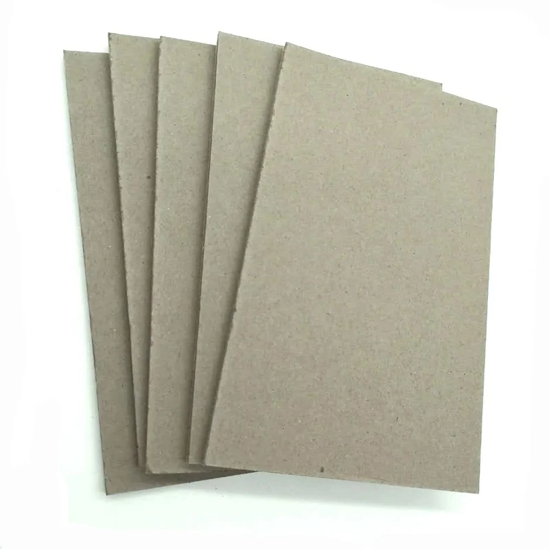 Uncoated Thick Rigid Laminated Gray Chipboard Paper
