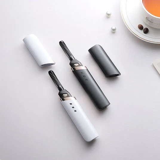 NEWEST Heated Eyelash Curler Eye Lash Curling Quick Heating Natural Long-lasting Eye Beauty Makeup Tool Electric Eyelash Curler