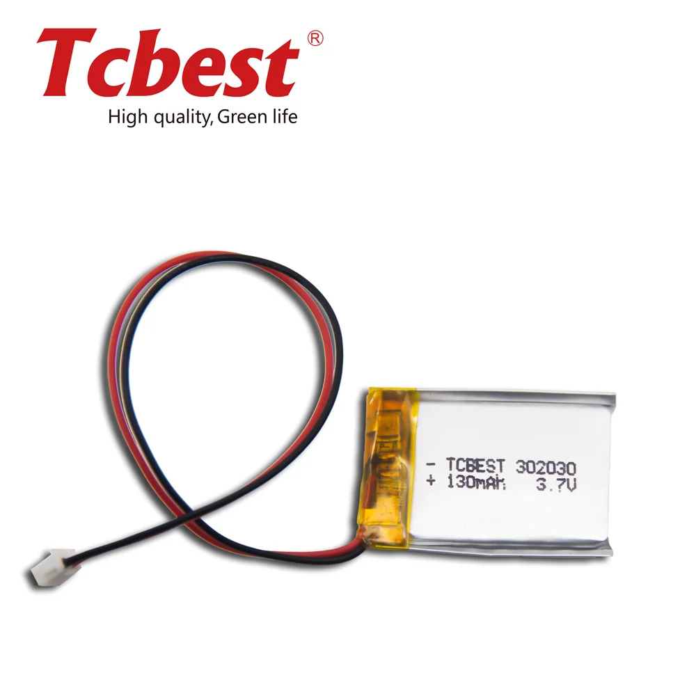 2024 Tcbest OEM 3 7 В TC302030 140 мАч полимерный литиевый высокопроизводительный Аккумулятор для бытовой электроники