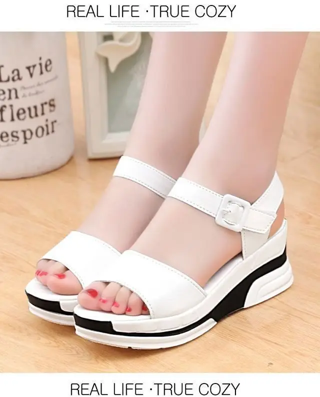 NEW Sandals Female Shoes Summer New Anti-Slip Wedge Heel Sandals Fashion Casual Shoes For Women