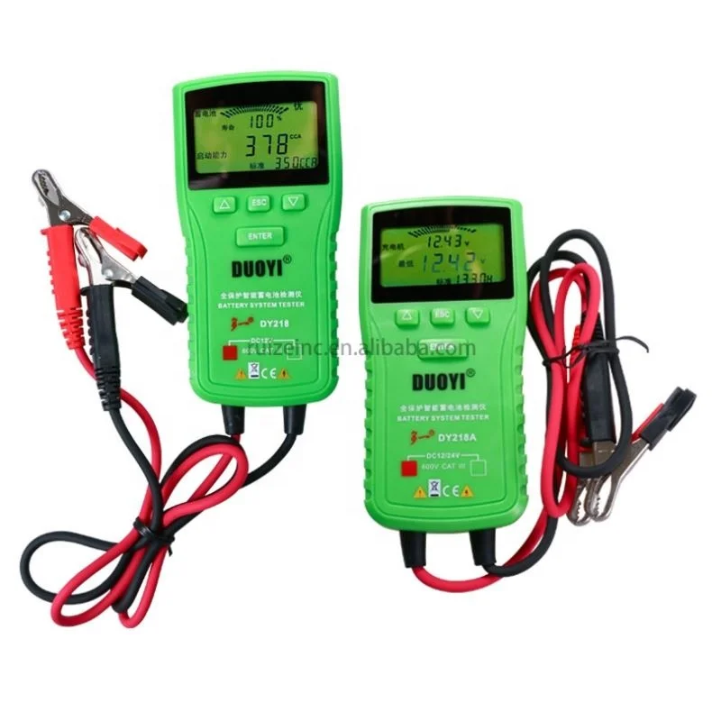 Автомобильный тестер DY218A для анализа срока службы аккумулятора 12 В/24 В