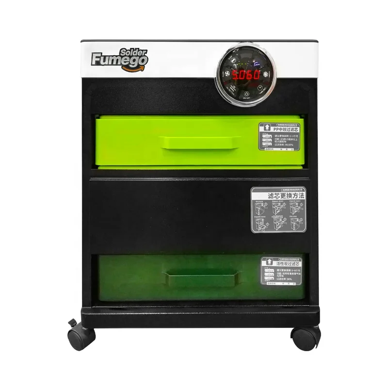 High Efficient, 4 layers Air Purification Absorber Solder Exhaust Fume Extractor With Low Noise