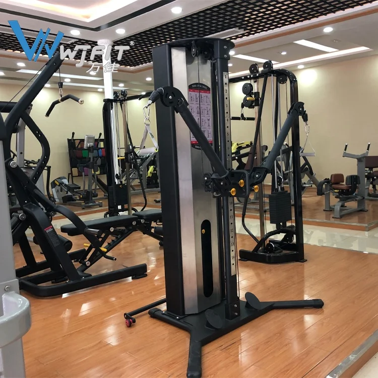 
Multi Functional Trainer Tower Function Trainer With Arms Cable Crossover Machine Wall Mounted Dual Cable Home Gym 