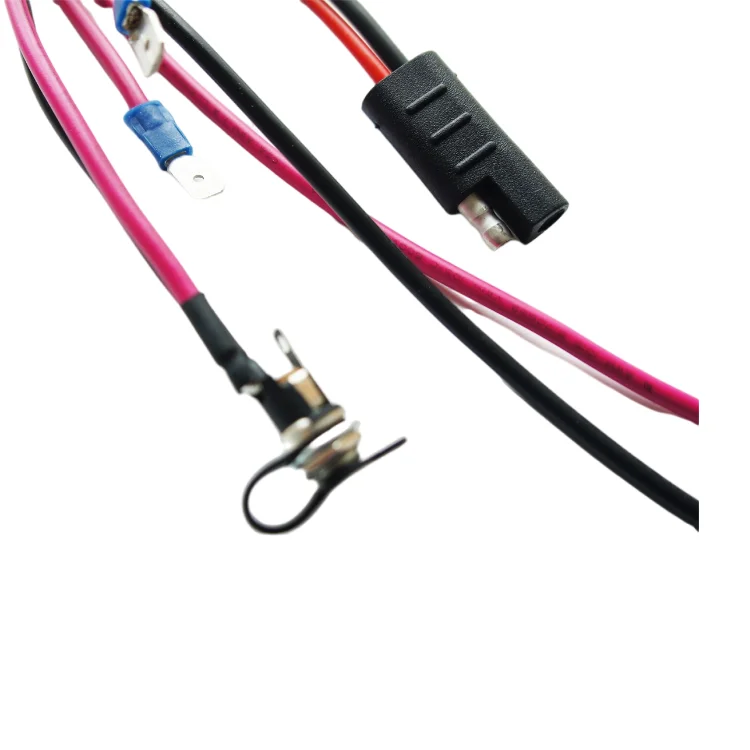 custom OEM wire harness with delay double pole double throw 12v wiring harness cable assembly