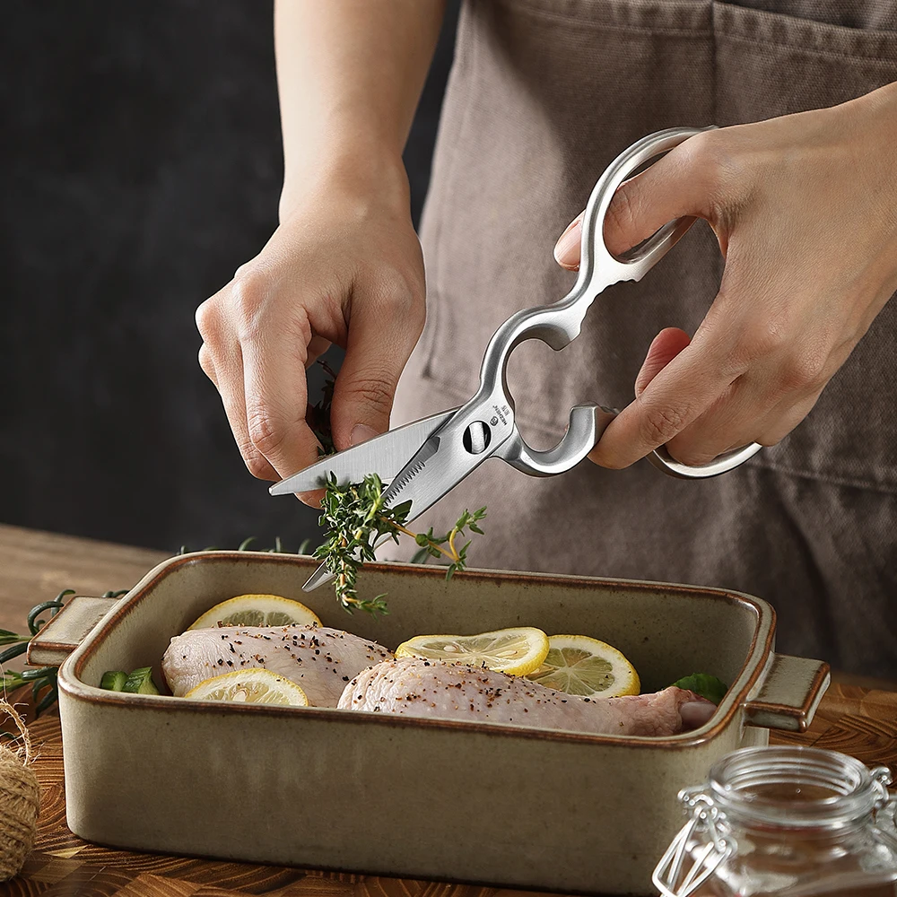 New Kitchen Scissors Forged 3Cr13 Stainless Steel Multi-functional Cooking Cutting Shears
