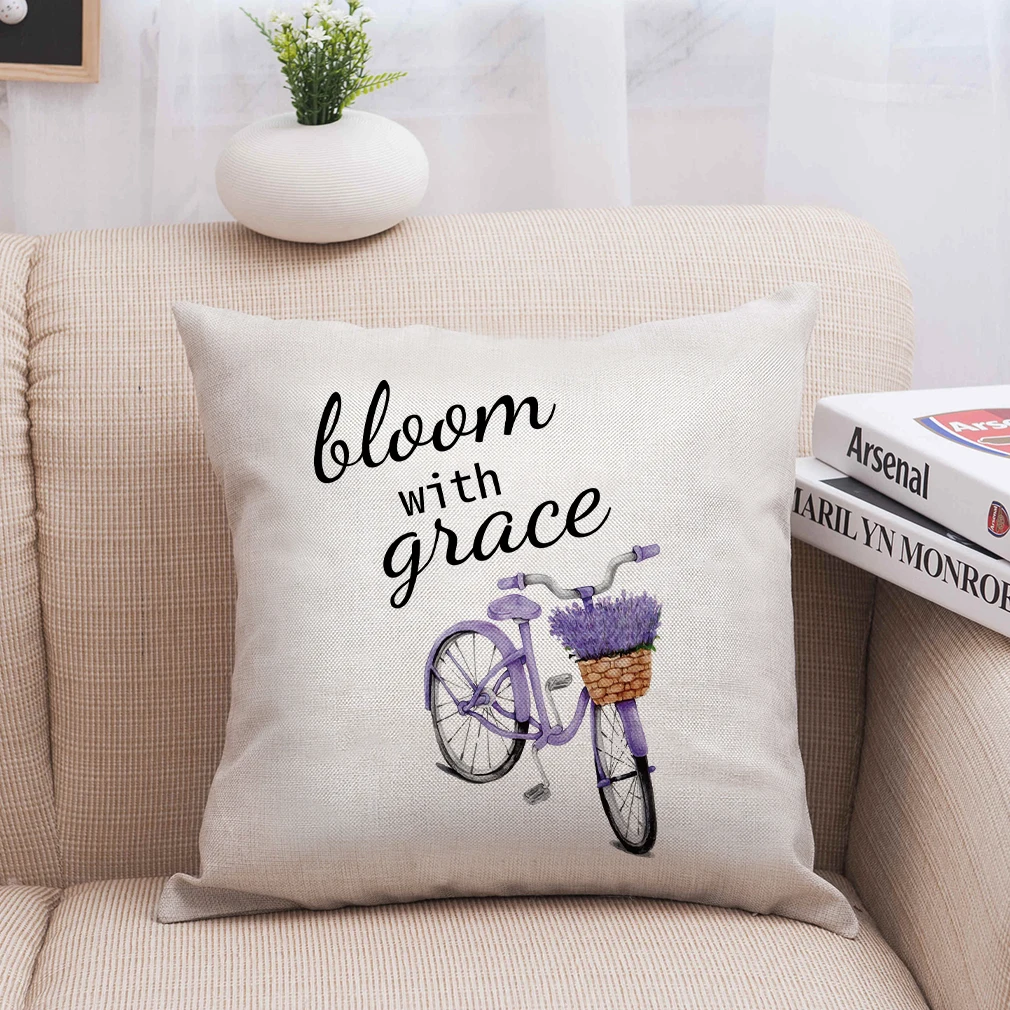 Wholesale Customizable Natural Linen Look Polyester 45 x 45 cm Throw Cushion Cover Pillow Cases Pillowcase for Home Decor