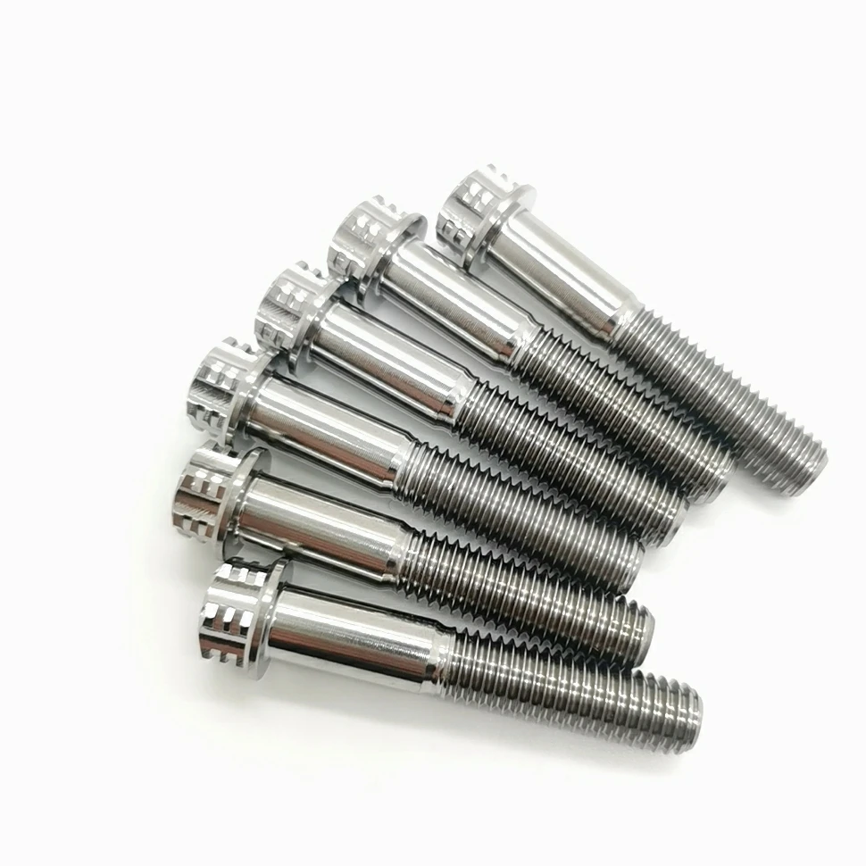 China supply  Titanium screw bolt and nut M6 M7 M8 M10 *1.25   for motor
