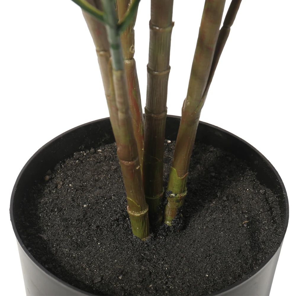 Artificial Mini Plastic Plant Potted Hawaii Palm Tree for Indoor Decoration Green Plant Bonsai Ornamental Decoration