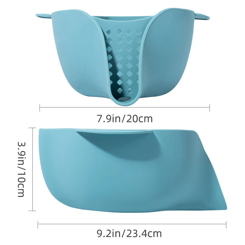 Силиконовая корзина для мойки овощей