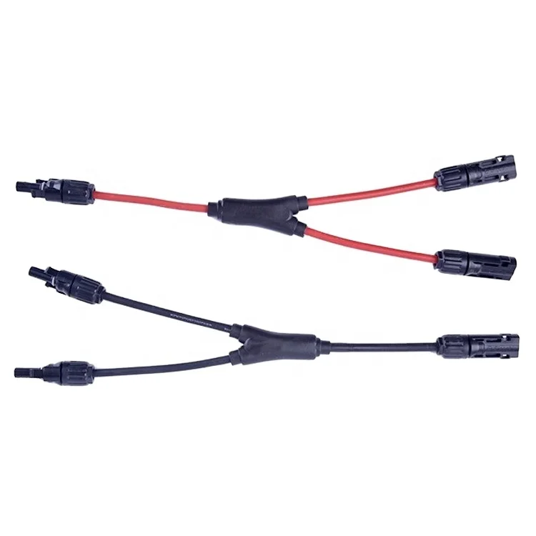 Solar Connector Y Branch custom Y branch DC waterproof pv solar power connector Y type Solar PV Branch Cable