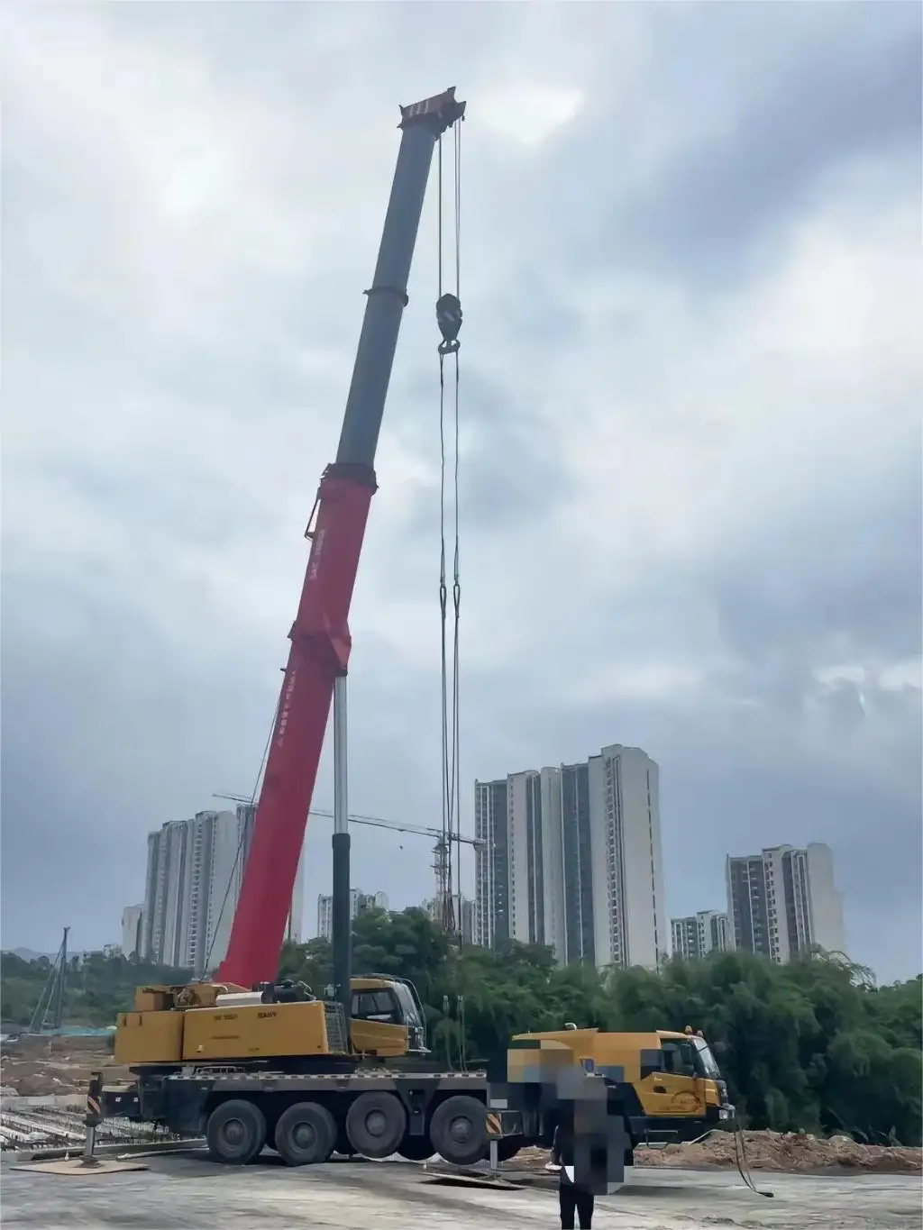 High quality original second-hand Trinity 80 tons truck crane