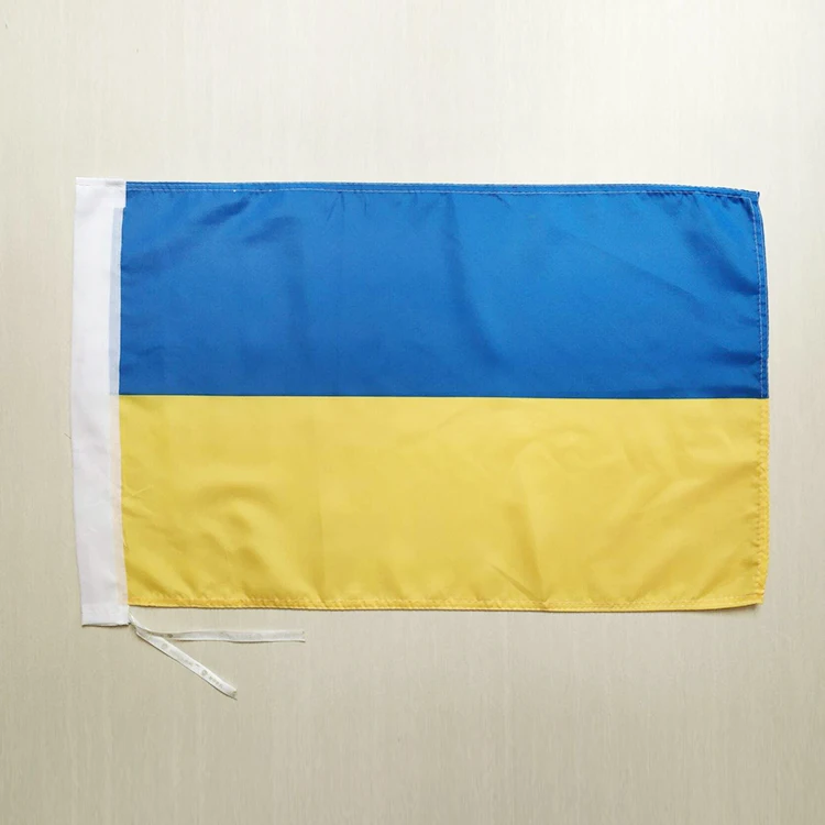 Wholesale 100% Polyester 3x5ft Stock Blue Yellow Ukrainian Ukraine Flag,car flags country flags