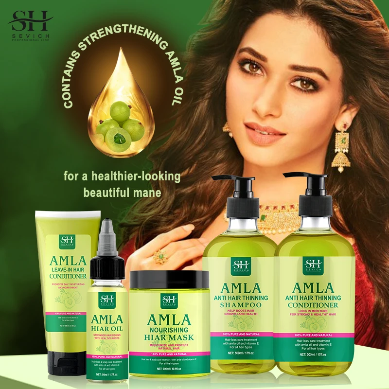 Private Label Amla Hair Oil Organic Amla Hair Growth Oil For Black Women Eco Friendly Hair Growth Oil Kit