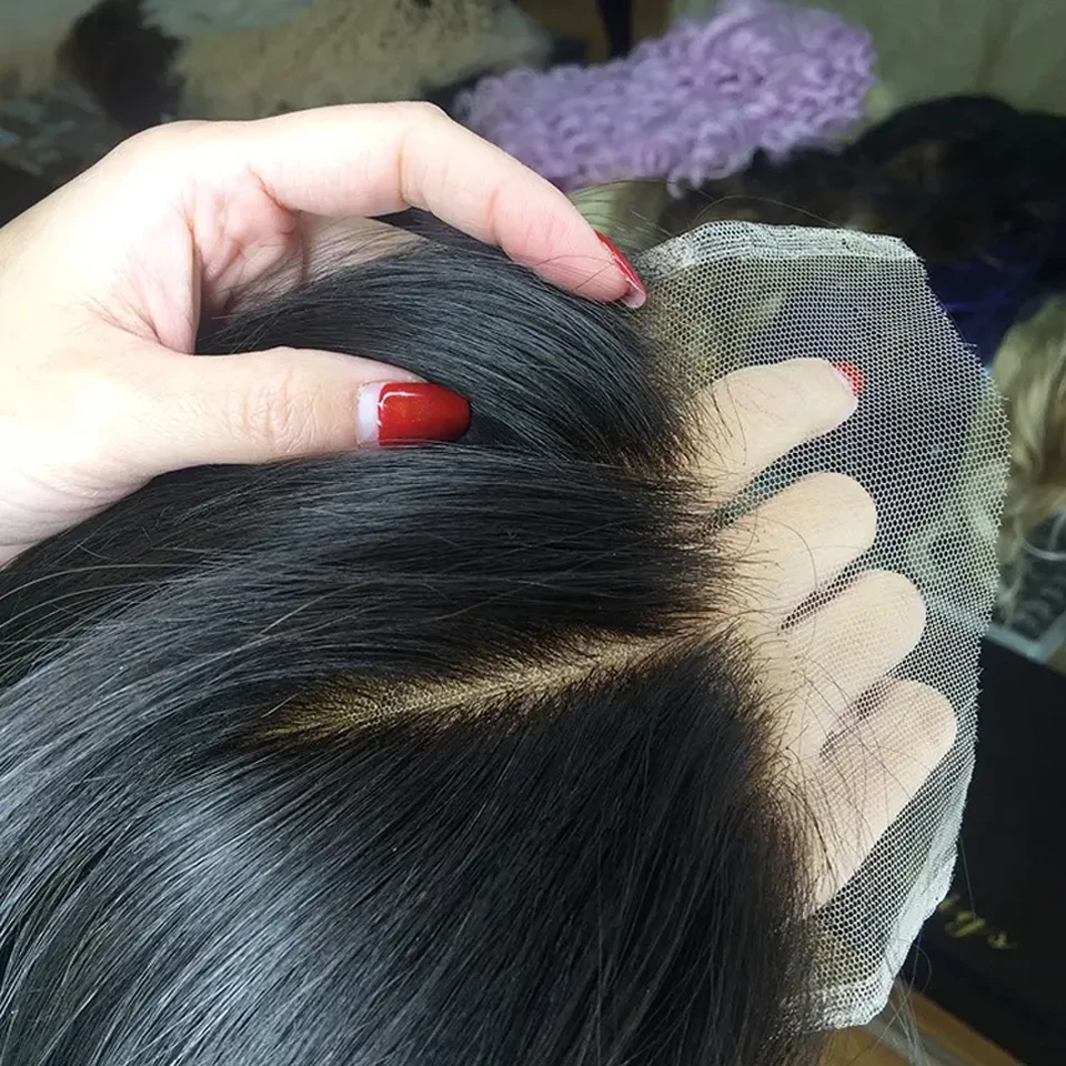 Wholesale 4X4 5X5 6X6 Hd Lace Closure Raw Indian Temple Hair Closures Et Lace Frontal Vente Gros