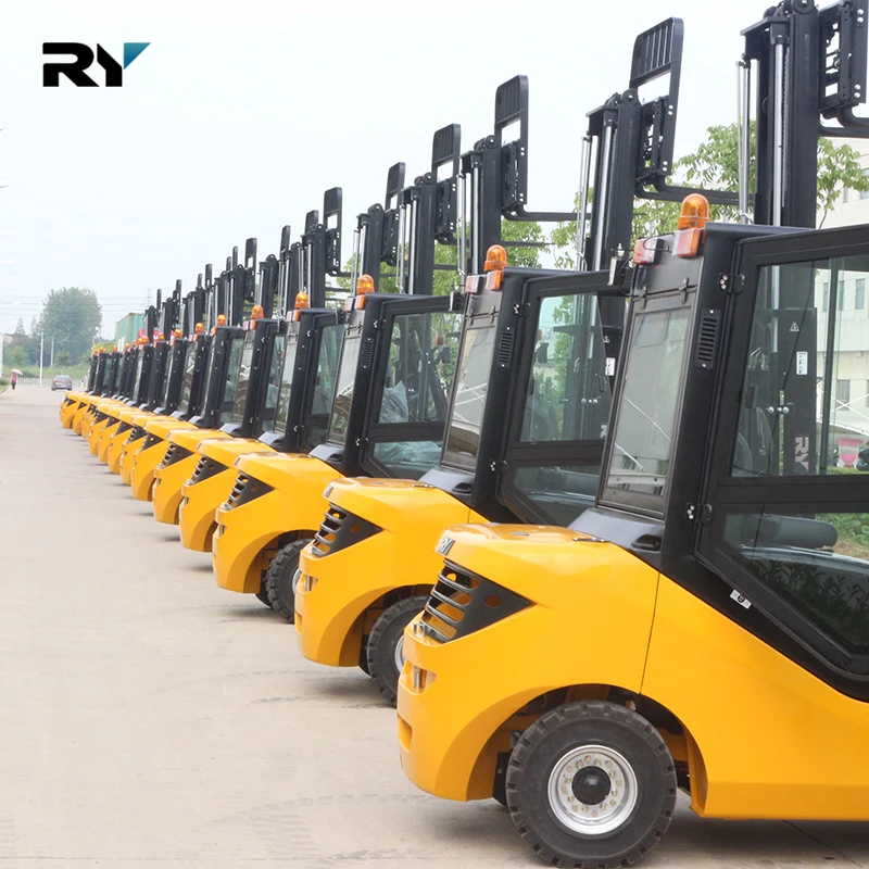 Royal Duplex Triplex 4.7m Quad Mast 6.0m Optional 1.5 ton 3 ton 5 ton Diesel Forklift Truck with CASCADE side shifter