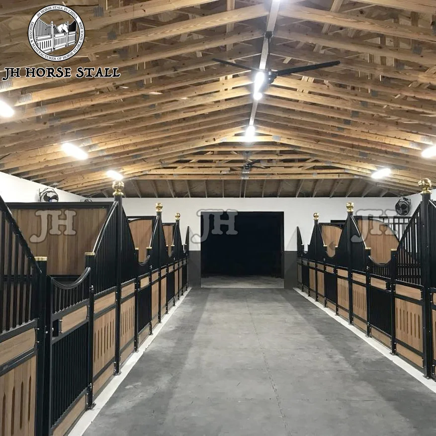 JH Farm Portable Wholesale Products Horse Equipment Stables Solid Horse Stalls Box
