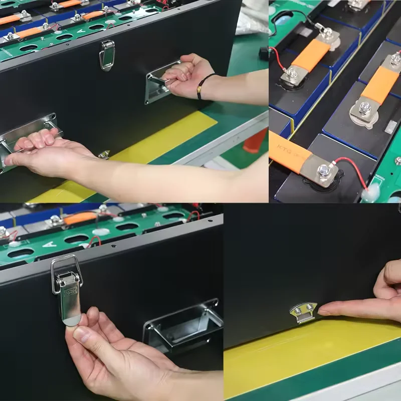 YIXIANG Customized 16pcs 48V 280Ah 304Ah With JK 200A BMS  Empty Diy Kit Box Lifepo4 Solar Energy Storage Battery
