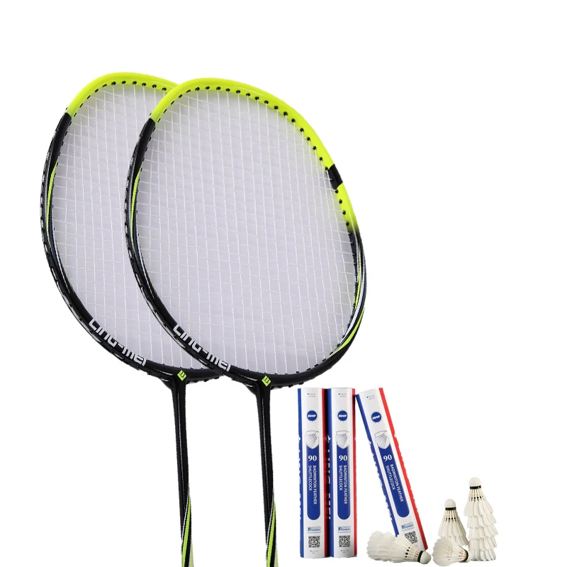 Original factory supply Aluminum alloy badminton racket customization logo accept badminton racquet