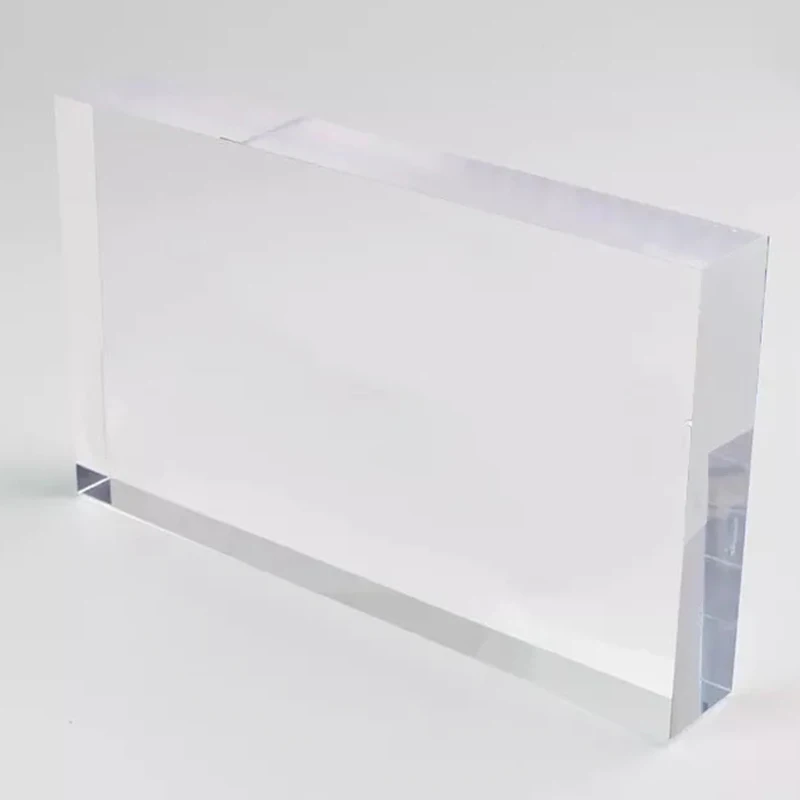 High Quality Acrylic Block Blank Acrylic Stamp Block Transparent Lucite Solid Blocks