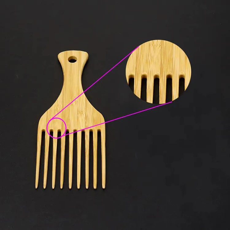 Wholesale hot selling giant wooden comb wide teeth 100% natural comb OEM private label natural wood comb
