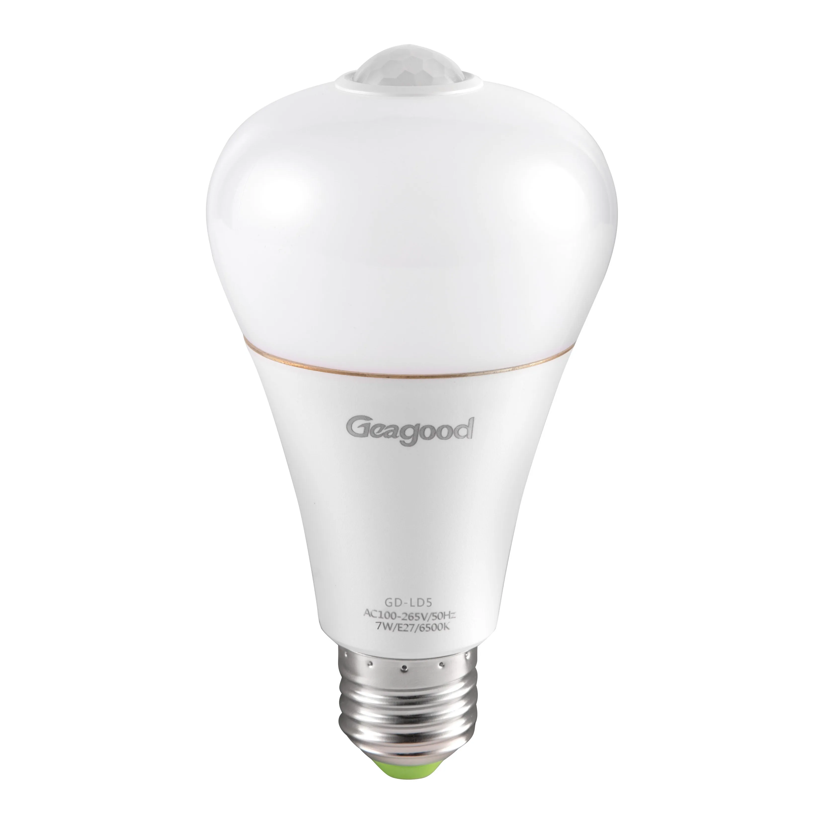 Geagood 9w Skd Sound Induction Sensor Smart Infrared Pir Motion Sensor Led Bulb 110v 220v E27 B22 3w 5w 7w PC White AC 20 80 0.5