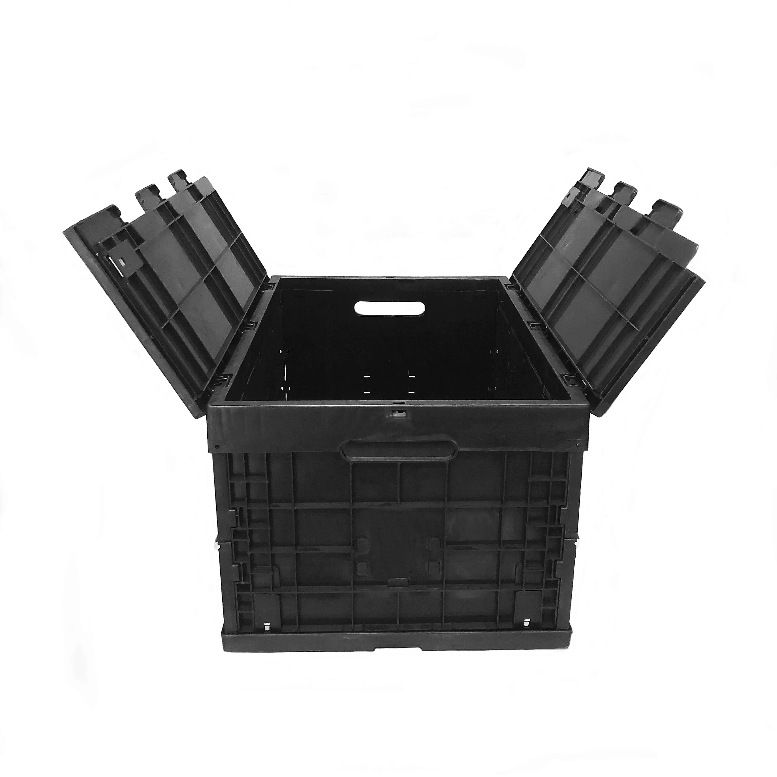 600*400*320 OEM Manufacturer Plastic foldable Container Collapsible and folding crate box for storage and moving