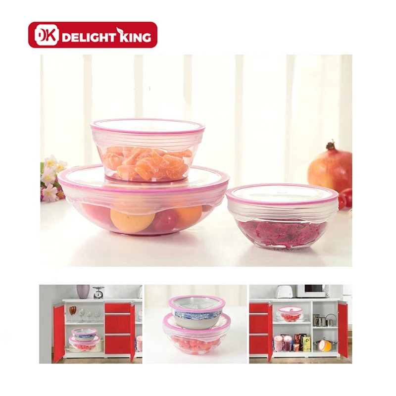 Dia 184mm Silicone Suction Lid /Silicone Lid For Canned Food Silicone Lid/ Eco-friendly Seal Stretch Lids for cups bowls