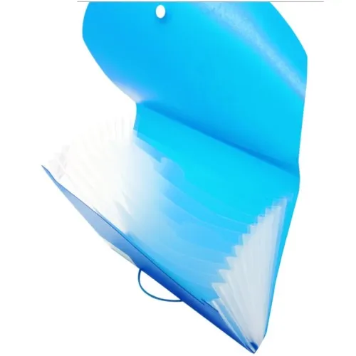 A4 Expanding File Folder  with Lid High Capacity Files Storage Bag Like Leather Expandable File Folders