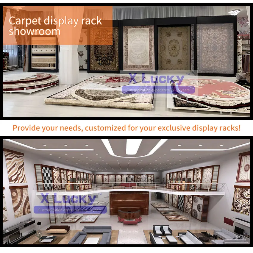 Factory price acrylic tile display stand new tile showroom tile rack stand display stone floor metal carpet display rack