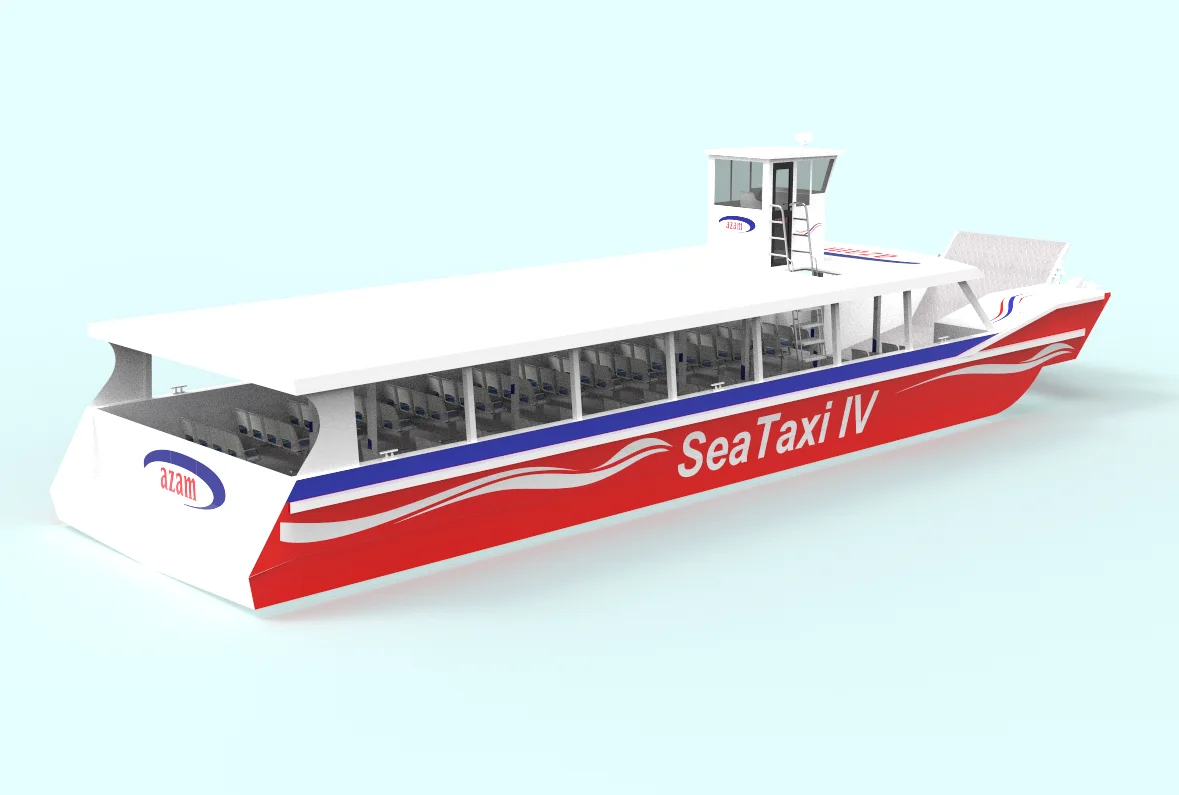 Sea King 21m Coastal Landing Craft 120 Seats Passenger Ferry Hot Sale in Aferica