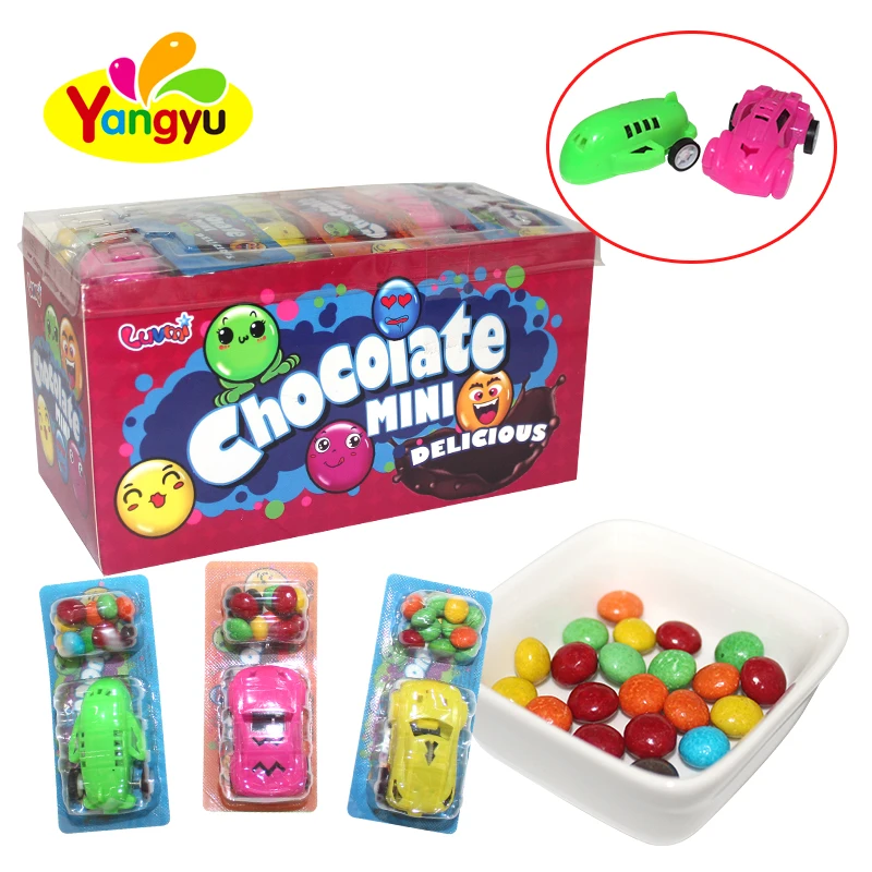Shantou Sweets and Chocolate Bean with Pull Back Car Toy