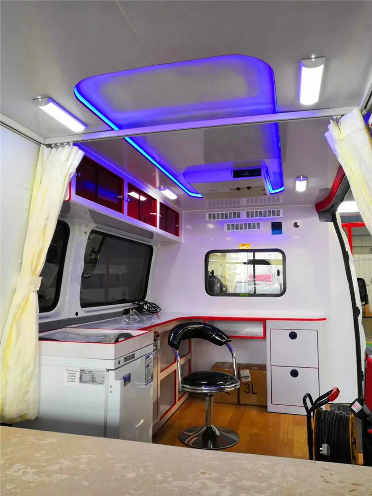 Japan brand  High quality patient transport ambulance vehicles ICU ambulance Intensive Care Unit ambulance factory directly sa