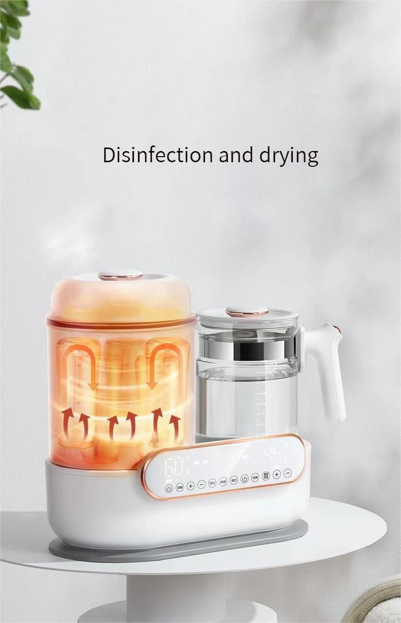 Multi-function 2 IN 1 baby bottle sterilizer and dryer with Kettle Jar