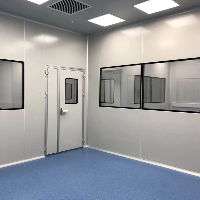 Clean Room Modular Soft Panel Dust Free Pass Box Lab Bench Gmp Manufacture Cleaning Room For Poultry