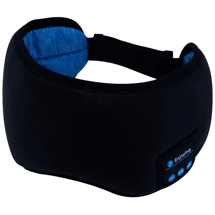Music Travel sleeping headphones bluetooth eye mask with Built-in Speakers Microphone Washable